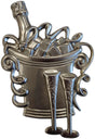 Metal Stamping Pressed Stamped Steel Champagne Ice Bucket Glasses Celebration Party .020" Thickness M115  approx. size 3 3/4"w x 5 5/8"h 