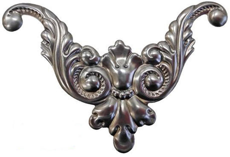 Metal Stamping Pressed Stamped Steel Motif Decorative Art .020" Thickness M154  approx. size 4 1/16"w x 2 5/8"h
