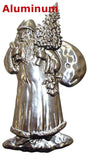 Solid Aluminum Stamping Pressed Stamped Santa Presents Christmas Tree .020" Thickness M18  approx. size 3 5/8"w x 6 5/8"h.