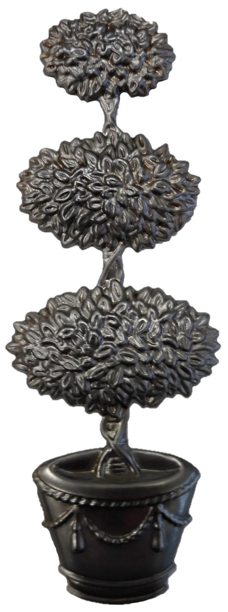 Metal Stamping Pressed Stamped Steel Boxwood Topiary Plant .020" Thickness M23 approx. size 2"w x 5 1/8"h.