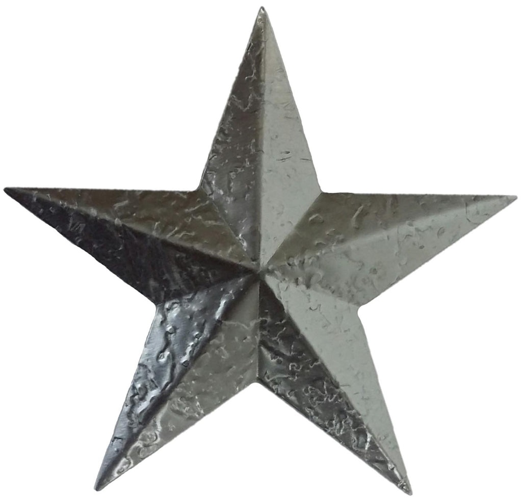 Metal Stamping Pressed Stamped Steel Star with Hammered Pattern 4 1/2" dia. .020" Thickness M69  approx. size 4 1/2"w x 4 1/4"h.