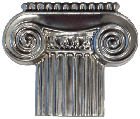 Metal Stamping Pressed Stamped Steel Greek Column Top .020" Thickness M73  approx. size 3 1/16"w x 2 9/16"h