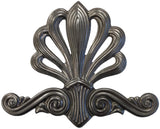 Metal Stamping Pressed Stamped Steel Palmette Pierced Motif Art .020" Thickness M86  approx. size 4 3/8"w x 3 9/16"h