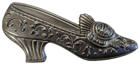 Metal Stamping Pressed Stamped Steel Shoe Women Dress Heels .020" Thickness M98  approx. size 4 3/8"w x 2 3/8"h