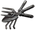 Metal Stamping Pressed Stamped Steel Garden Tools .020" Thickness M99  approx. size 4"w x 4 5/16"h.
