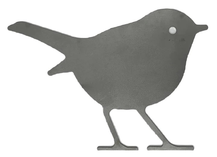 Metal Steel Silhouette Bird Robin .075" Thickness MC1494 (slightly thicker than a penny)  approx. size 10 1/4"w x 7 3/8"h