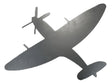 Metal Steel Silhouette Plane Spitfire Supermarine Fighter WWII Legend .075" Thickness MC1497 (slightly thicker than a penny)  approx. size 10 9/16"w x 15 3/4"h