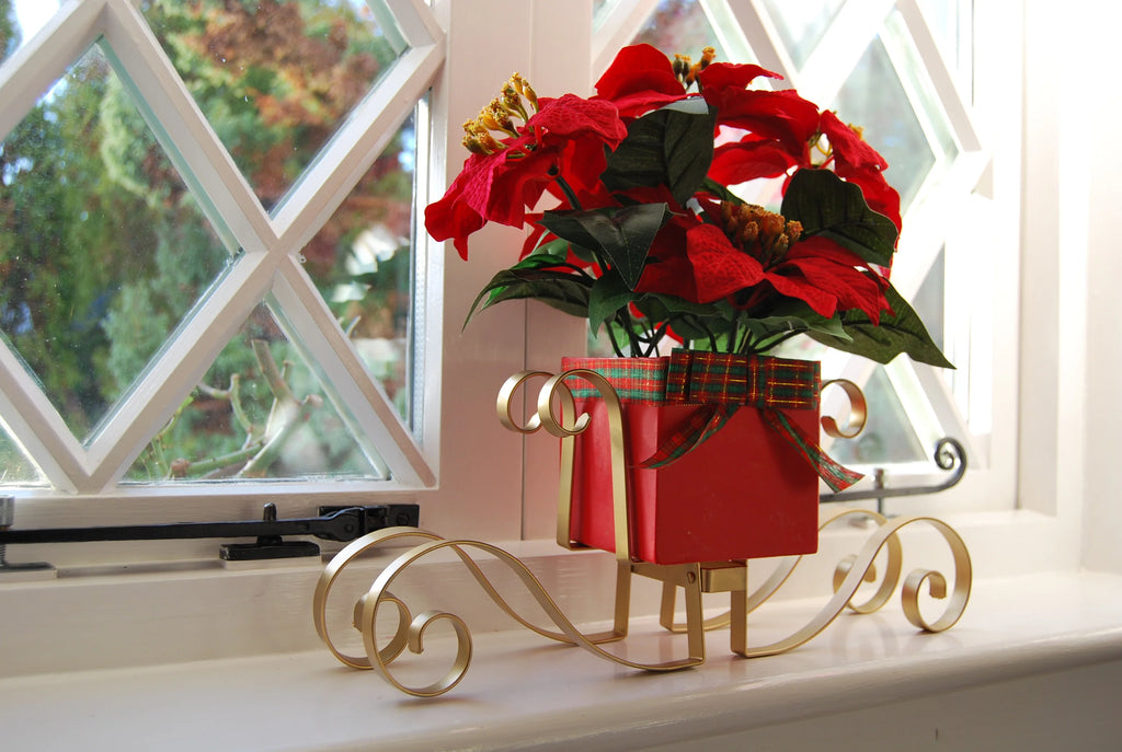Free Instructions - How to Make POINSETTIA STAND Project