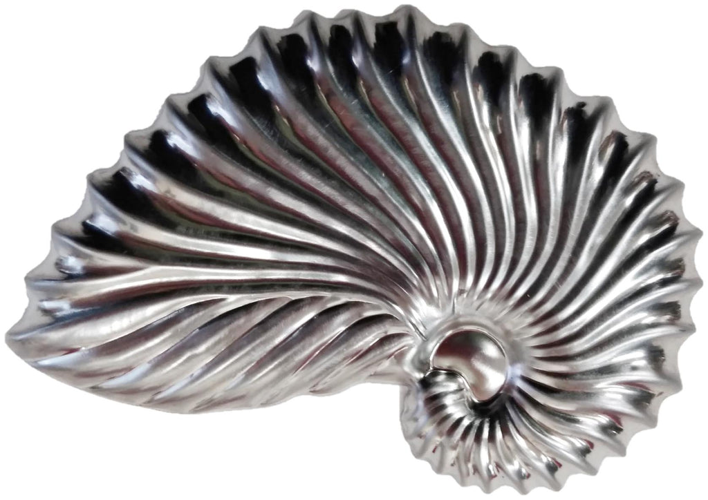 Metal Stamping Pressed Stamped Steel Large Nautilus Seashell .020" Thickness SE49  approx. size 4 3/4"w x 3 3/8"h.