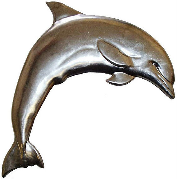 Metal Stamping Pressed Stamped Steel Dolphin Fish .020" Thickness SE5 approx. size 6 1/2"w x 5 1/2"h.