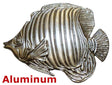 Solid Aluminum Stamping Pressed Stamped Tropical Triggerfish .020" Thickness SE9 approx. size 4"w x 3"h.