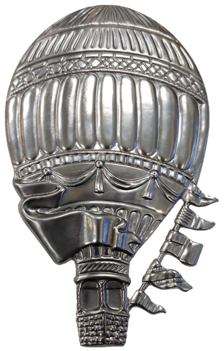 Metal Stamping Pressed Stamped Steel Hot Air Balloon Elope Rides .020" Thickness SP17  approx. size 3 5/16"w x 5 1/2"h.