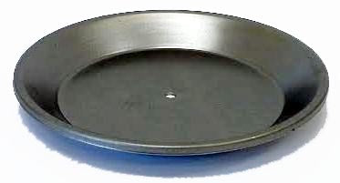 Metal Stamping Pressed Stamped Steel Candle Tray Plate Holder Plain .024" Thickness T14 approx. sizes 2 7/8" inside flat base, sides go up and outward with overall diameter across the top being 3 15/16". 1/2" high This candle plate / tray has a flat base, then sides go up and outward approx. 9/16" rolled edge