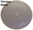 Metal Stamping Pressed Stamped Steel Candle Tray Plate Holder Plain Slight Concave .094" Thickness T41 approx. size 4" diameter