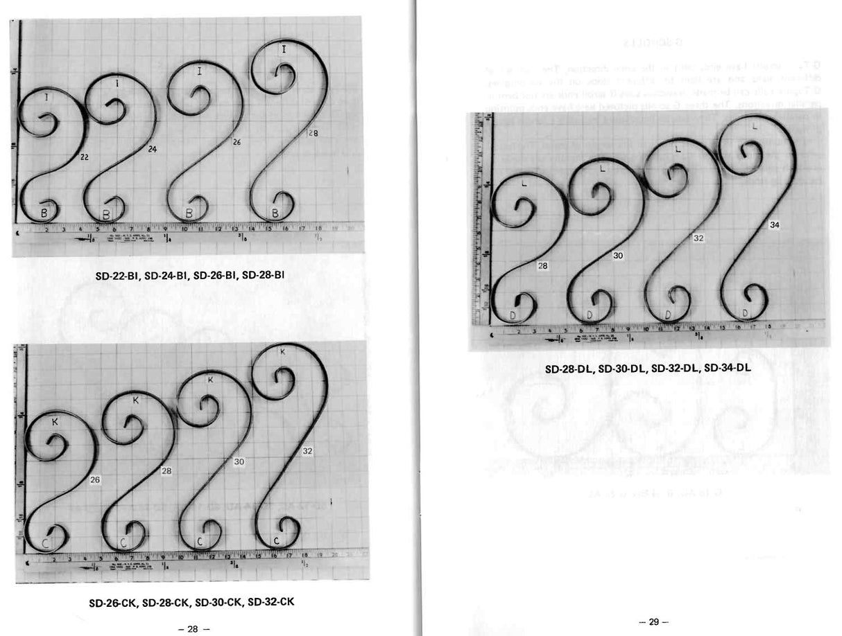 BJ5 Scroll Bending Jig Instructions pages 28 and 29.