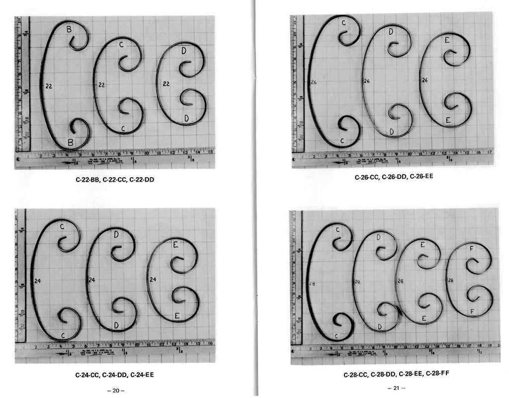 BJ5 Scroll Bending Jig Instructions pages 20 and 21.