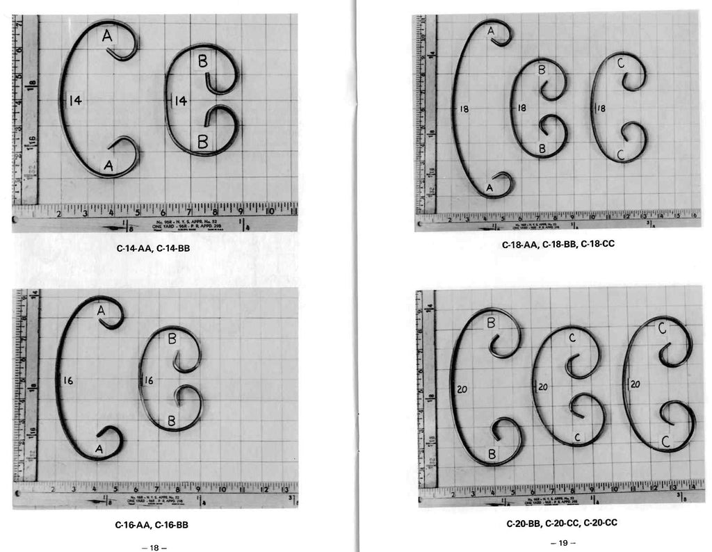 BJ5 Scroll Bending Jig Instructions pages 18 and 19.