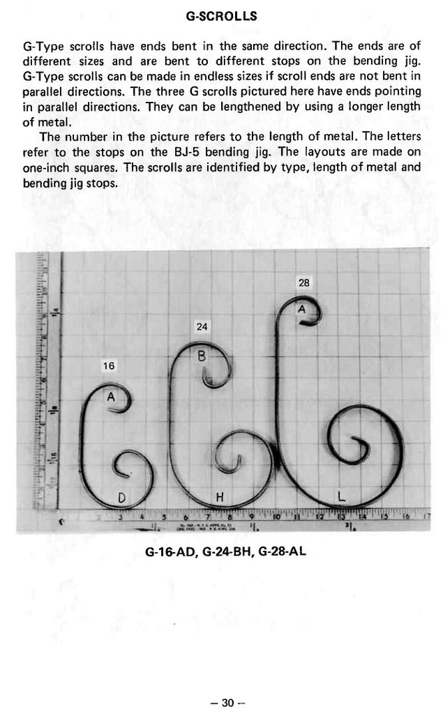 BJ5 Scroll Bending Jig Instructions page 30.