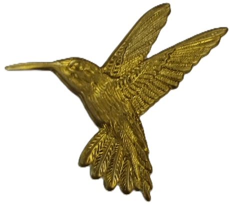 small brass hummingbird 
