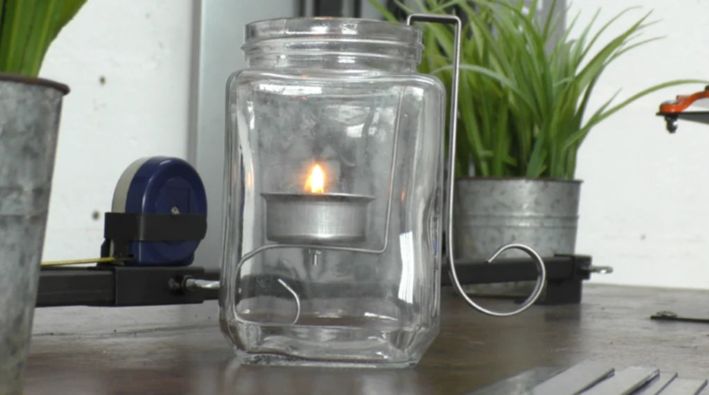 Free Instructions - How to Make CANDLE JAR HOLDER Project