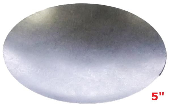 Metal Stamping Pressed Stamped Steel Blank Plain 18 gauge Round Concave Disc 5" Diameter DP5concave