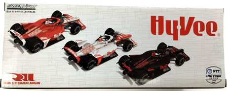 2022 Greenlight HyVEE #45 Three Car NTT Indycar Series 3-pc Set 1:64 Scale