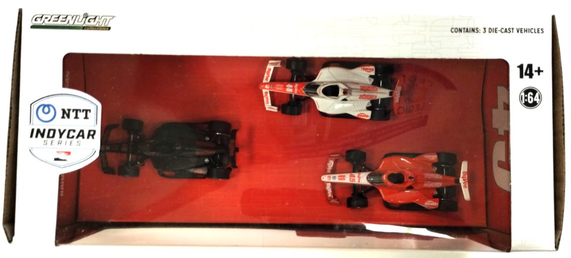 2022 Greenlight HyVEE #45 Three Car NTT Indycar Series 3-pc Set 1:64 Scale