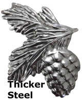 Metal Stamping Pressed Stamped Steel Pine Cone Leaf .032" Thickness M43  approx. size 2"w x 3"h