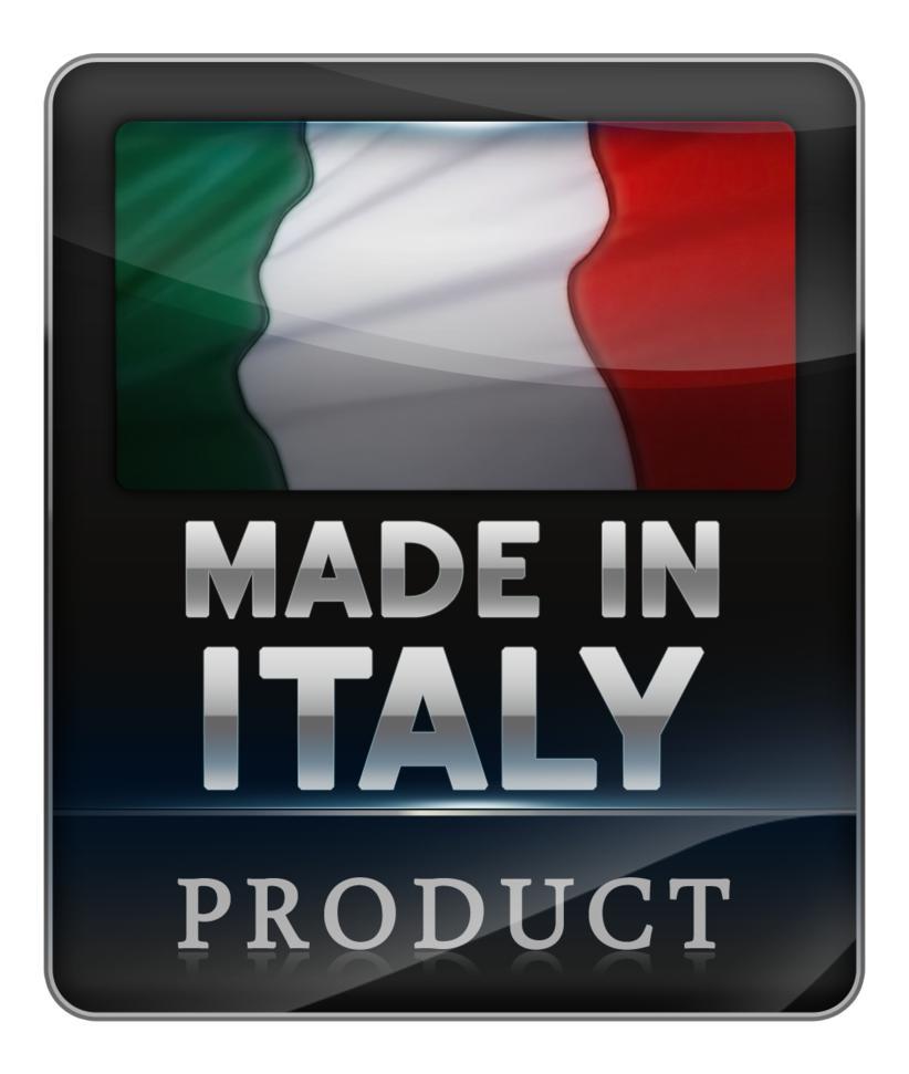 Italy Flag with words Made In Italy Product