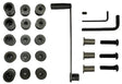 Components making up the Metalcraft Option 4: Tube/Rod roller kit.  Option Pack that turns your the MC732 XL5+ Power Bender into a Steel Tube and Rod roller.