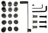 Components making up the Metalcraft Option 4: Tube/Rod roller kit.  Option Pack that turns your the MC732 XL5+ Power Bender into a Steel Tube and Rod roller.