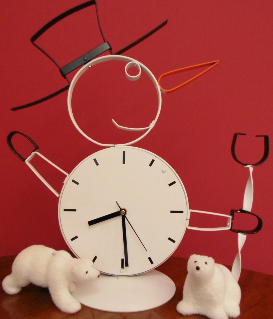 Free Instructions - How to Make SNOWMAN CLOCK Project