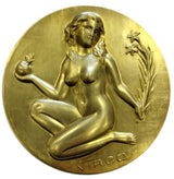 Solid Brass Stamping Pressed Stamped Virgo Zodiac Sign Horoscope .020" Thickness